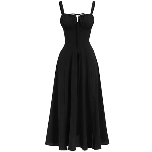 Chiffonkleid Damen, Leinen Kleid Damen, Abendkleider Elegant Für Hochzeit Boho Maxikleider Sommer Kleid Hochzeitsgast Blumenkleid Elegant Festliche...