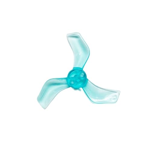 3枚羽根プロペラ4組 1mm 1635 シャフト 1.6x3.5x3 40mm CCW CW コアレスブラシレスモータードローン部品に最適(Through blue)