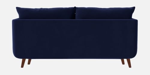 Image of Rejol Velvet 2-Seater Sofa Luxurious Comfort for Living Rooms and Offices (Navy Blue, 2 Seater)