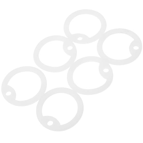 TOYANDONA Lot de 6 Protège-étiquettes pour Animaux en Silicone Phosphorescent Vert Nuit, Antibruit, Léger et Facile à Nettoyer, Accessoires pour Chiens et Chats, Protection D’étiquette