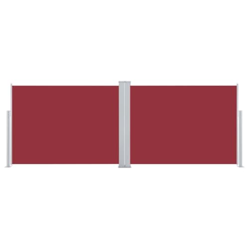 Store latéral extensible rouge résistant aux UV et imperméable de 10 m - 4