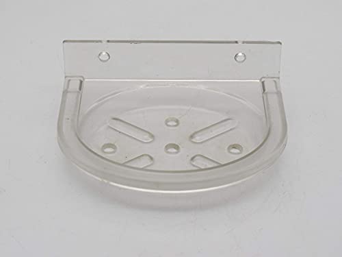 Image of RAB ABS Plastic Organizer | Single Soap Dish | Space Saving Wall Mounted Bathroom Utility Holder (Code:- U-308 Soap Dish Single, Pack of 1 Piece)