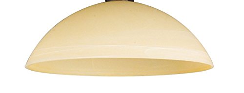 Preisvergleich Produktbild Lampenglas 68311 Classica Ersatzschirm Schirm Glas Lampenschirm Ersatzglas für Fluter Pendelleuchte Leuchte in mediterranne , braun-beige