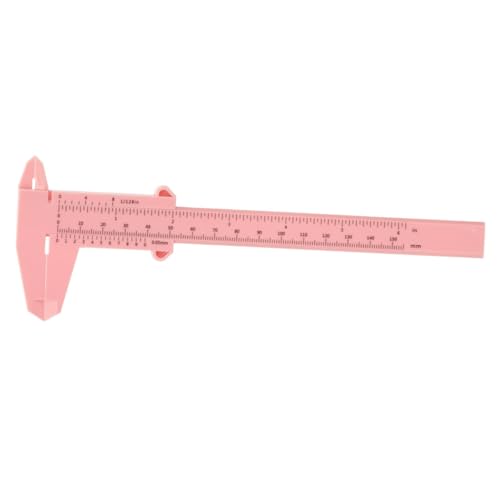 Garneck Calibrador para Cejas de Plástico Rosa 150Mm Regla Portátil para Medición Precisa Herramienta Medir Cejas y Calibradores Faciales Uso Profesional y Doméstico