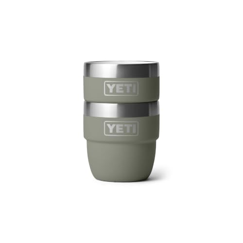 Image of YETI Rambler 4 oz Stackable Cup, Stainless Steel, Vacuum Insulated Espresso /Coffee Cup, 2 Pack