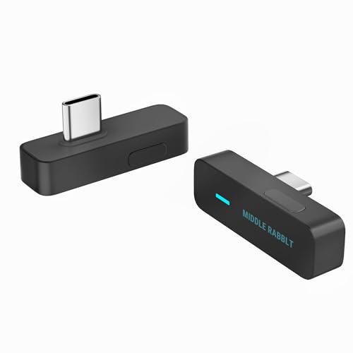 Middle Rabbit D1 PS5 Bluetooth Adapter USB-C Bluetooth 5.4 Audio Transmitter für AirPods & Bluetooth-Kopfhörer aptX Adaptive/LL/HD Low Latency für PS5/PS4/PC