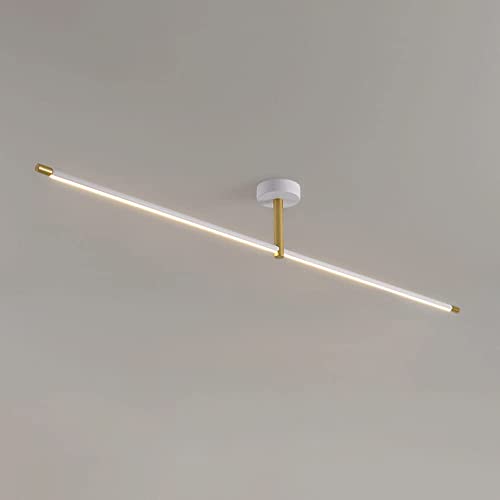 Plafonnier LED alu minimaliste 3000K couloir et entrée