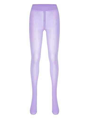 Women's High Waist Pantyhose Hosiery Seamless Silk Tights With Zipper Crotch3