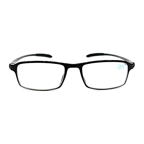 Myopia Distance Short Sighted Glasses Bendable TR90 Material Lightweight in 3 Colours NG45 (Black, -2.5) Cover