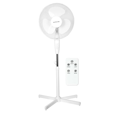A2Z Ventilatore a piantana da 16 pollici 3 velocità ampio angolo - Pedestal Fans PF11627 White