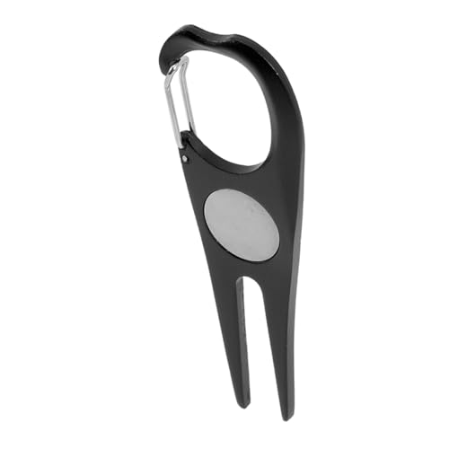 KOCKSHION ゴルフ用軽量果?叉ツール 耐久性素材製 ポータブル芝生修復フォーク 効果的なディボット修理用グリーンアクセサリー