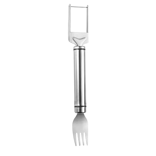 Cortador de tenedor de sandía, cortador de frutas de acero inoxidable 2 en 1, nuevos artefactos de corte de sandía, cortador de sandía de larga duración, cortador de sandía de doble cabeza, para