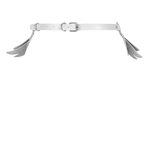 Women's Leather Harness Angel Wings Punk Garter Belt Leg Belt Waist Chains Halloween Rave Costume Accessories3