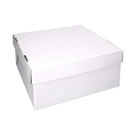 Cake Masters Tortenkarton weiß 31cm 5er Set Kuchenkarton Stabile Verpackung Transportkarton Schachtel Hochzeit Cover