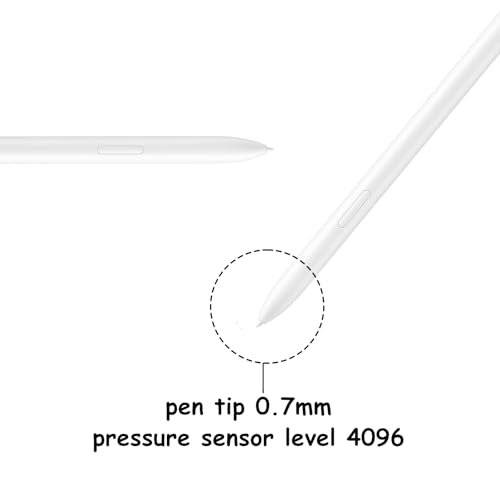 Stylet Galaxy Tab S10 FE haute précision avec plumes interchangeables sans Bluetooth blanc - 5