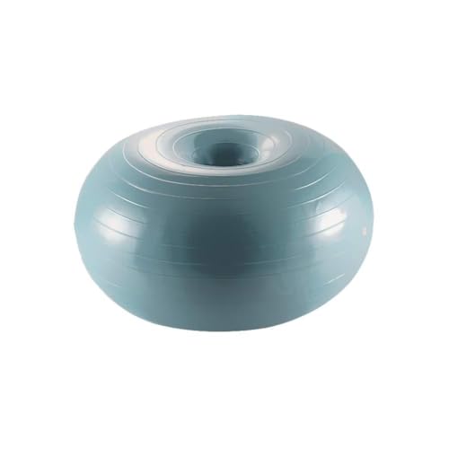 KIMISS Ejercicio de la Bola de Yoga de Donas para el Entrenamiento Central, Estabilidad y Equilibrio: Inflable con Bomba para Yoga, Pilates y Diversión Familiar (#01)