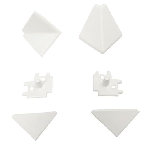 Evotrade Copete para encimeras de Cocina, PVC 2 m | Colores a Elegir + Accesorios (2 Tapones + 2 Juntas de Esquina, Blanco) | Made in Italy