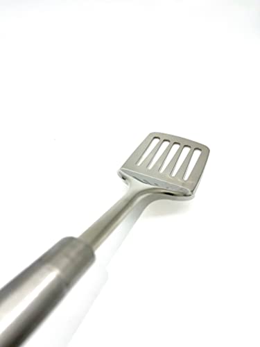 TIJAR® Stainless Steel Spatula Slotted Turner, Strong and Durable Spatula Cooking Turner, Slotted Turner - Image 3