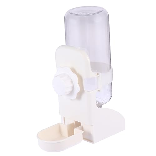 Totority 1Pc Hanging Gravity Waterer for Pets Automatic Water Dispenser Station for Dogs Cats Leak Design Versatile Use Cages White