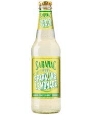 Saranac World Famous Hand-Crafted Sparkling Lemonade Soda Soft Drink, 12 fl oz (12 Glass Bottles)