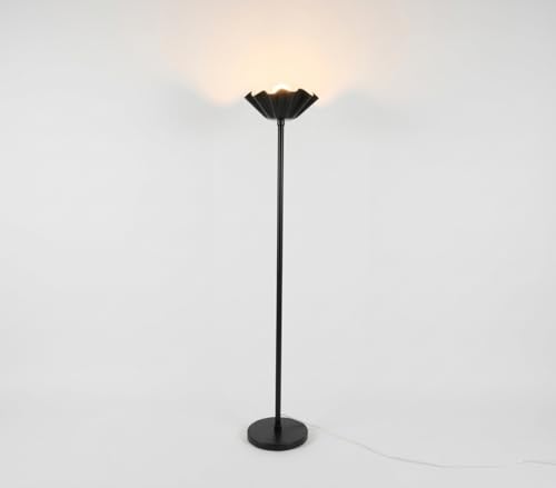 Image of Metal Shade Wooden Tripod Floor Lamp for Living Room, Living Room Corner, Bedroom, Home, Office, Interiors, Decor, Cinema. (Black Without Ball)