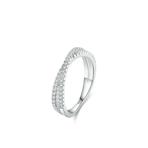 Anillo de diseño cruzado para oficina y cenas elegantes de noche 2
