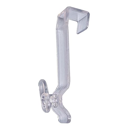 Door Hooks Plastic Transparent Set of 10 - Image 2