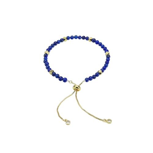 Hey Kasery 14K Gold Natural Lapis Lazuli...