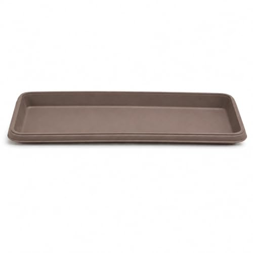 Image of Tray for Bello Rectangle 30cm (Mocca) Plastic Planter | Drainage Water Collector Tray for Home & Garden