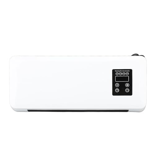 Electric Wall Heater, 1500W ABS Wall Mounted Space Heater Fast Heating Cooling Machine with Towel Drying Rack Highly Efficient Blows Nature and Hot Air Fan for Bedroom Bathroom