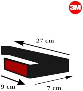 Risingmaber Siyah Yapışkanlı Kağıt Havluluk Yapışkanlı Havlu Askılığı, Banyo Askısı Yapışkanlı Havluluk ve Peçetelik 3M Yapışkanlı Tasarım MT72SD - Görsel 7