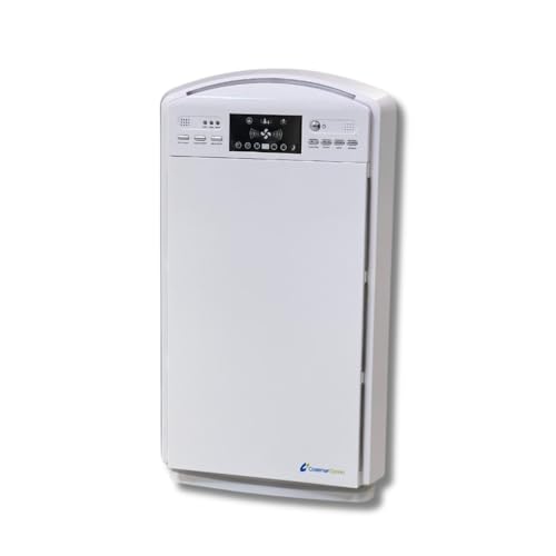 Ozono Hogar - Purificador de Aire ANDRA PLUS - Ionizador - Ozonizador - Olor de tabaco - Filtro HEPA y Control Remoto - Ideal para Alergias y para Eliminar Impurezas del Hogar