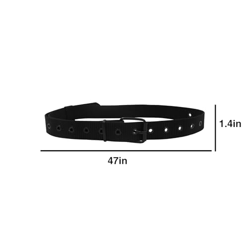 AIBEARTY Durable Unisex Canvas Belt Webbing Tactical Military Pin Buckle Long Cloth Belt for Women Men Jeans Pants4