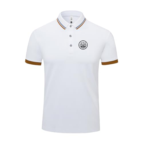 T-Shirt Polo-Respirant Homme Femme FCOIN BER.et.ta Col Rayé