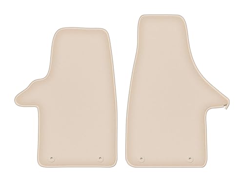 Tapis auto en velours beige élégant pour Transporter T5 de 2003 à 2015