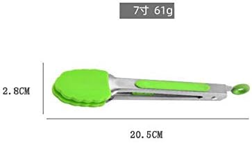 XINGZI 7インチ ミニシリコンサービングトング 台所用品 ミニフードトング サービング用 食品 料理 サラダ グリル ティーパ