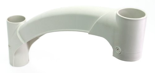 Pasamanos corto gris perla para escalera de piscina