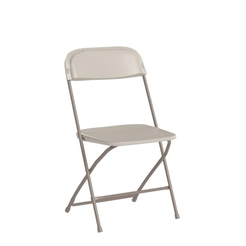 Image of Flash Furniture Hercules Plastic Folding Event Chair, Beige, 4-Pack