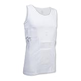 Genki Garb LVAD Medical Tank (Med) White,Medium