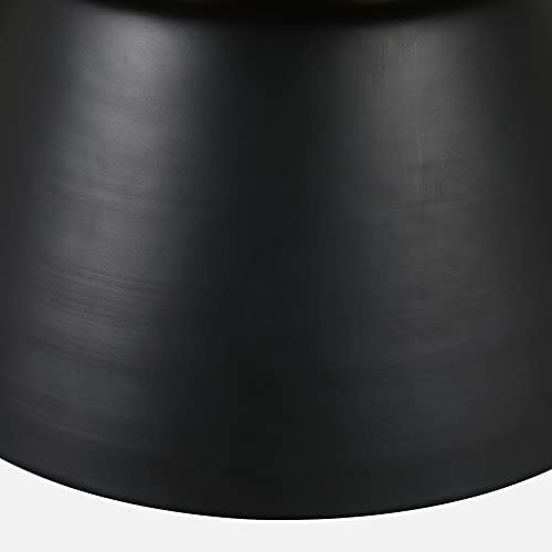 Image of HomeTown Chelsea Marble & Iron Center Table in White, Black & Gold Colour