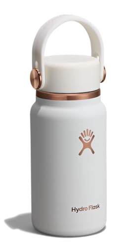 Image of Hydro Flask Micro Bottle - Insulated Mini Leak Proof Flask for Purse or Pocket in 6.7 Oz Chalk White ARC