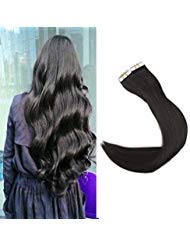[Surprise]16 inch Off Black (#1B) 40 Pcs 100g Per Set Pu Tape in 100% Remy Human Hair Extensions Tape in Hair Extensions