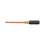 Flathead Screwdriver, 5/16-Inch Cabinet Tip, Insulated, 7-Inch Shank Klein Tools 602-7-INS