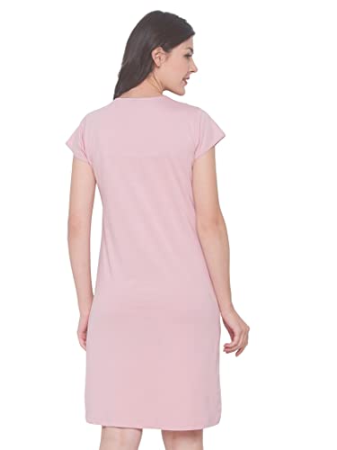Image of Av2 Women's Cotton Solid Knee Length Nighty