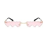Produktkategorie Gläser Nebengeb Moderate Retro Sonnenbrille Unregelmäßige Form Unisex Eyewear Stilvolle Shades Produkttitel (One Size)
