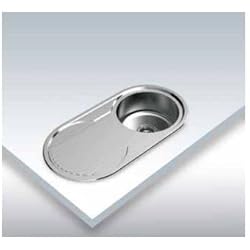 Fregadero Cata Css1 Cata | Fregadero Sobre Encimera | Modelo RD1 | Fregadero de Cocina con Escurridor | Ancho de 45 cm | Acero Inoxidable