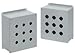 Hoffman E9PBXM Enclosure for 9 22.5 mm Pushbuttons, Extra Deep, Steel, Gray