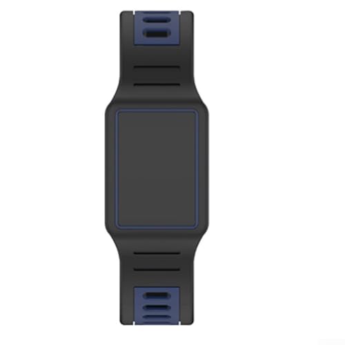 Jonikuper Correa deportiva de repuesto de silicona suave y cómoda compatible con reloj inteligente, correa de muñeca flexible y ligera para deportes diarios (azul)