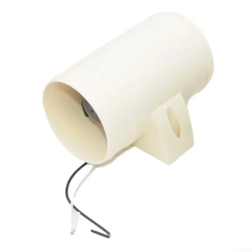 Ventilador de ventilación marino en línea con resistencia, eficiente a altas tasas de flujo (blanco)