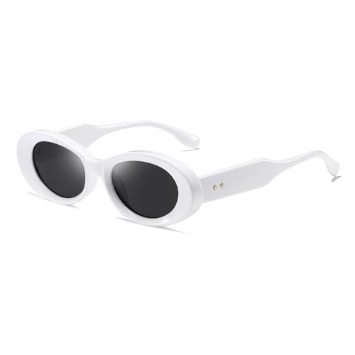 Oval Sunglasses Womens Men Fashion Trendy Sun glasses Retro Shades Star style